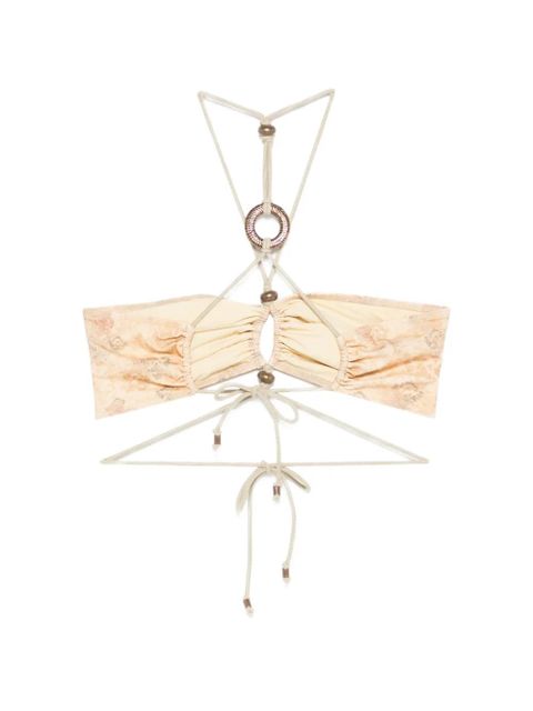 ISABEL MARANT Analia ring strap bikini top - Neutrals - zdjęcie produktu nr 2