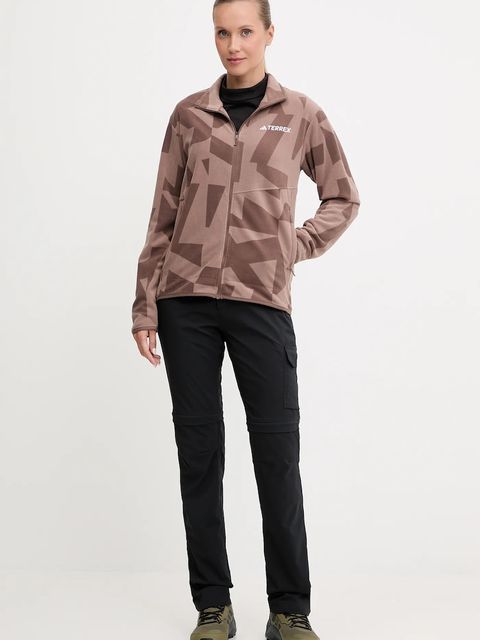 adidas TERREX bluza sportowa Multi damska kolor brązowy wzorzysta JN0997