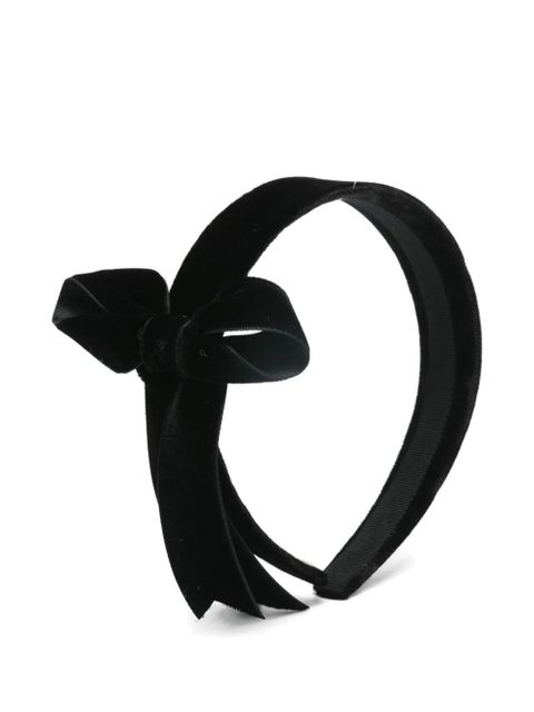 Jennifer Behr bow-embellishment hair band - Black - zdjęcie produktu nr 1