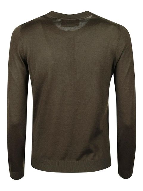 Gucci logo-intarsia button-up cardigan - Brown - zdjęcie produktu nr 2