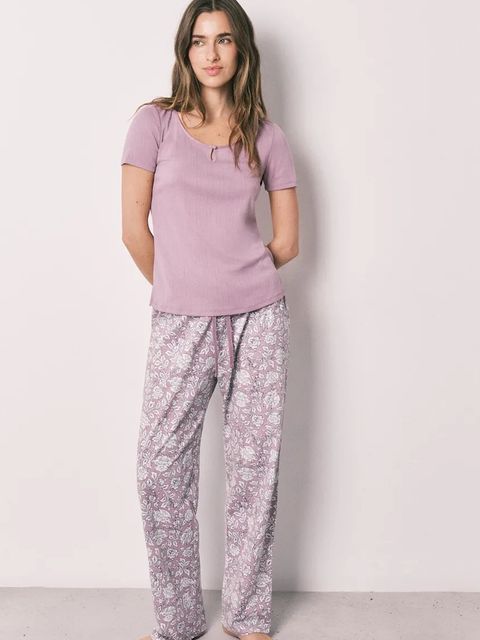 women'secret piżama dwuczęściowa damska z wiskozą - zdjęcie produktu nr 2