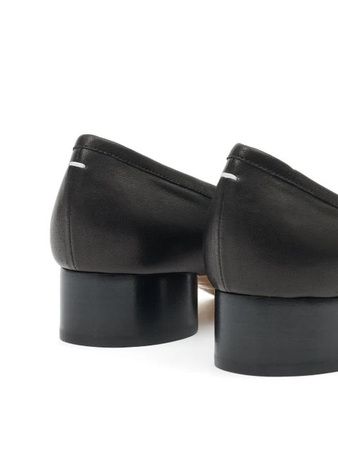 Maison Margiela Tabi 30mm leather ballerina pumps - Black