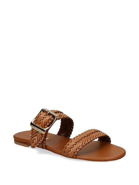 Casadei woven buckle-fastening sandals - Brown - zdjęcie produktu nr 2
