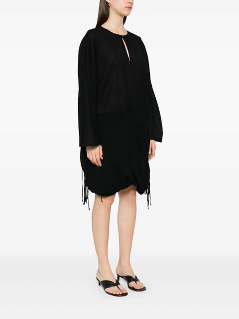 TOTEME drawstring-waist dress - Black
