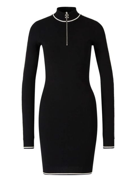 Off-White zip-fastening stripe-detail dress - Black - zdjęcie produktu nr 1