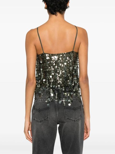 Blumarine sequin top - Green