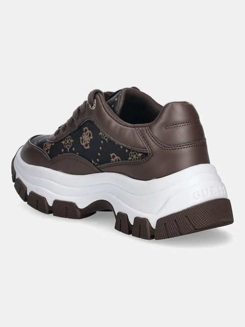 Guess sneakersy BERRETT2 damskie kolor brązowy FLFBRT PEL12