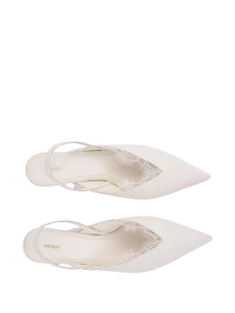 NEOUS slingback heeled pumps - White