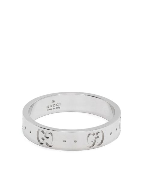 Gucci 18kt white gold Icon band ring - Silver - zdjęcie produktu nr 1