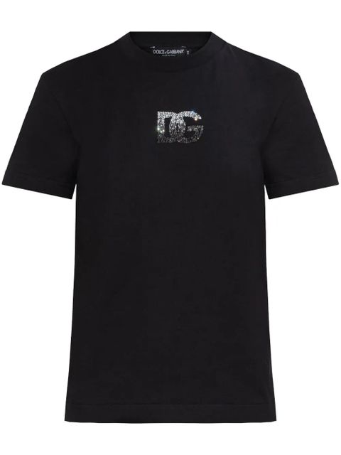 Dolce & Gabbana logo-appliqué T-shirt - Black - zdjęcie produktu nr 1