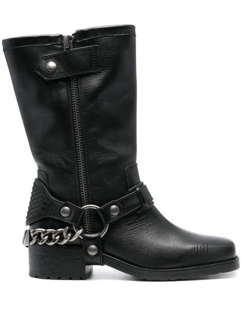 Zadig&Voltaire Igata leather biker boots - Black - zdjęcie produktu nr 1