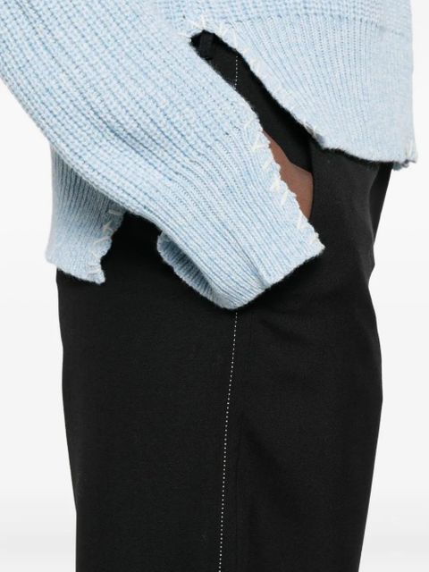 Marni Hosen side-stripe cropped trousers - Black