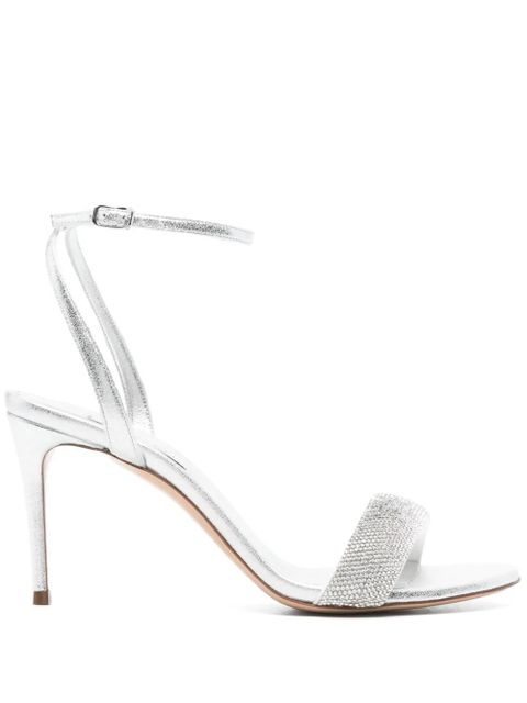 Casadei 90mm crystal-embellished pumps - Silver
