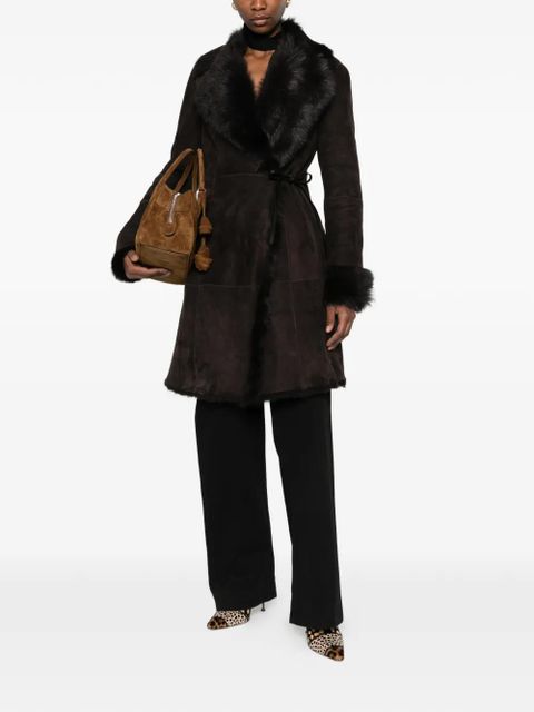 Nour Hammour Joni shearling coat - Brown - zdjęcie produktu nr 2