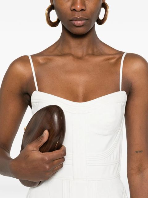 ZIMMERMANN strap structured dress - White