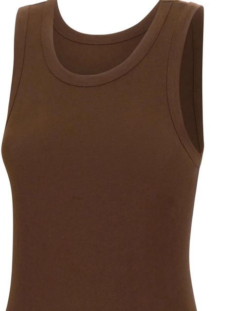 ENTIRE STUDIOS Sheer tank top - Brown
