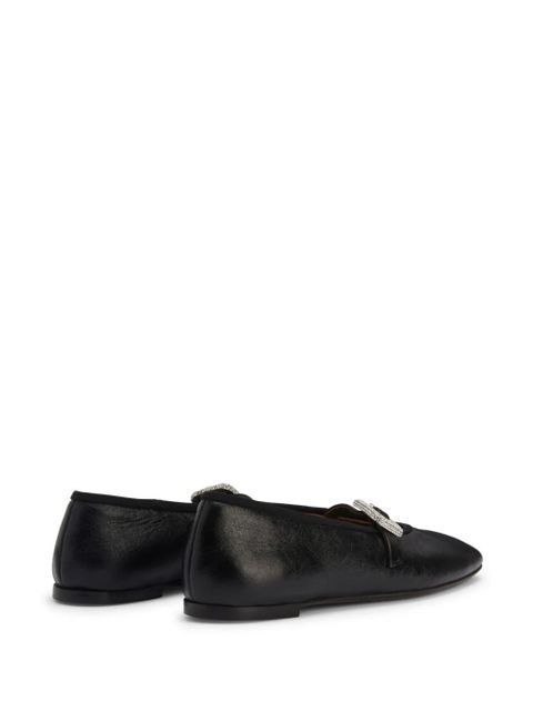 Giuseppe Zanotti Georgia Buckle ballet flats - Black