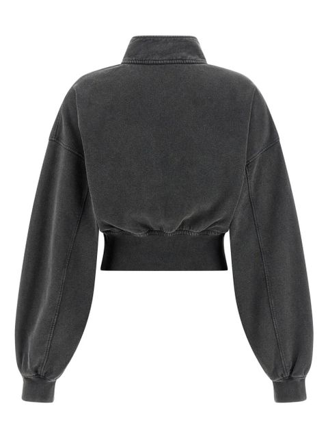 Alexander Wang half-zip high-neck sweatshirt - Grey - zdjęcie produktu nr 2