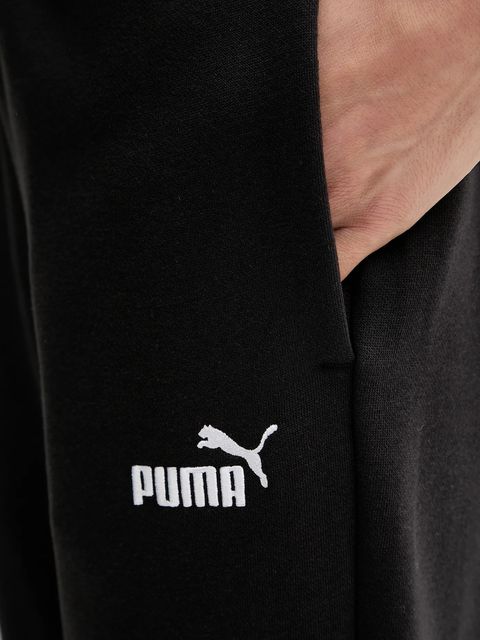 Puma spodnie dresowe damskie kolor czarny z aplikacją 682448