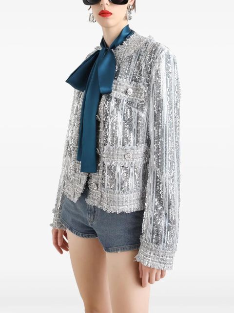 Dolce & Gabbana sequinned jacket - Silver