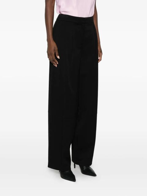 TWINSET logo-plaque trousers - Black
