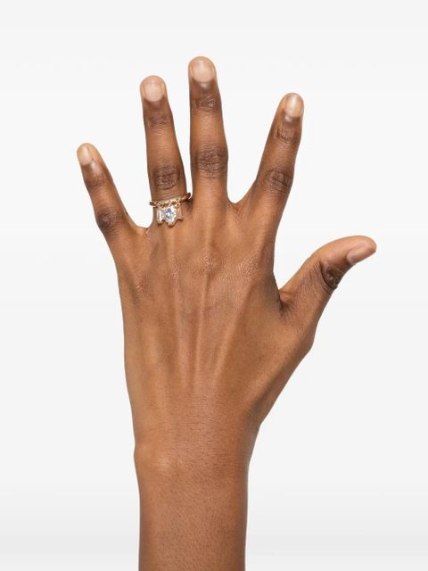 Maje heart-charm ring - Gold - zdjęcie produktu nr 2