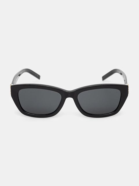 Saint Laurent okulary przeciwsłoneczne damskie kolor brązowy SL M153