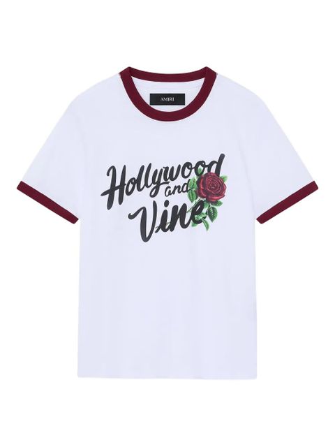 AMIRI rose ringer T-shirt - White - zdjęcie produktu nr 1