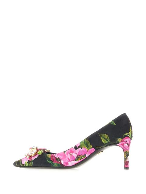 Dolce & Gabbana floral-print pumps - Pink