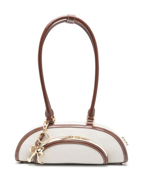 Self-Portrait canvas shoulder bag - Neutrals - zdjęcie produktu nr 1