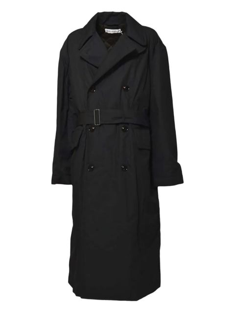 OUR LEGACY quilted double-breasted belted trench coat - Black - zdjęcie produktu nr 1