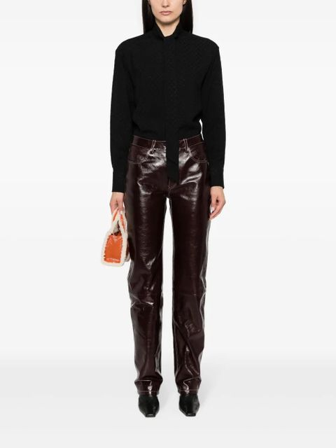 Golden Goose diamond-jacquard blouse - Black - zdjęcie produktu nr 2