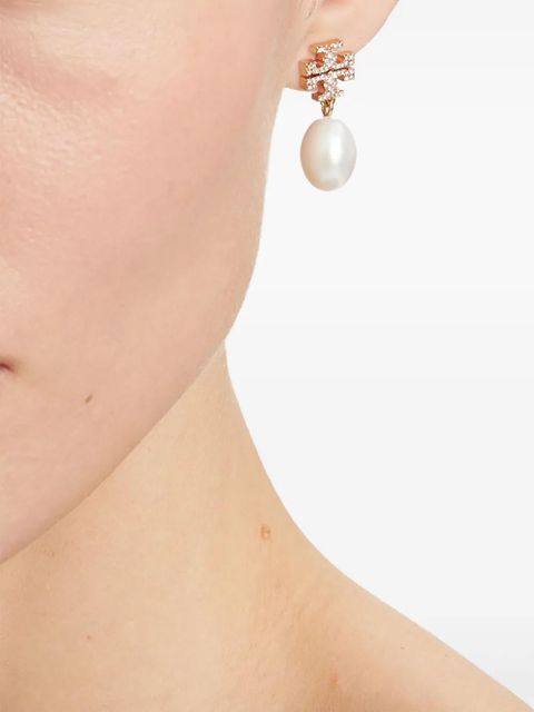 Tory Burch Kira Pave Drop earrings - Gold