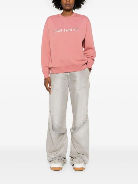 Carhartt WIP logo-embroidered sweatshirt - Pink - zdjęcie produktu nr 2