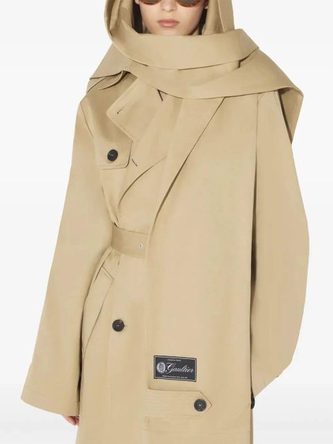Jean Paul Gaultier double-breasted belted trench coat - Neutrals - zdjęcie produktu nr 1