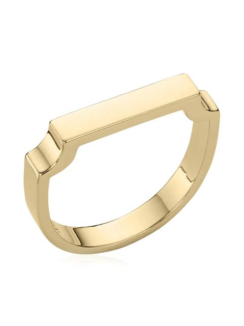 Monica Vinader Signature flat top ring - Gold - zdjęcie produktu nr 2