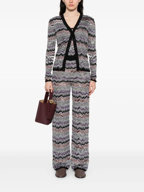 Missoni chevron-knit cardigan - Black
