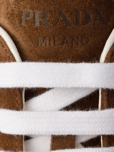 Prada suede sneakers - Brown