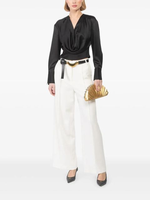 Blumarine draped blouse - Black