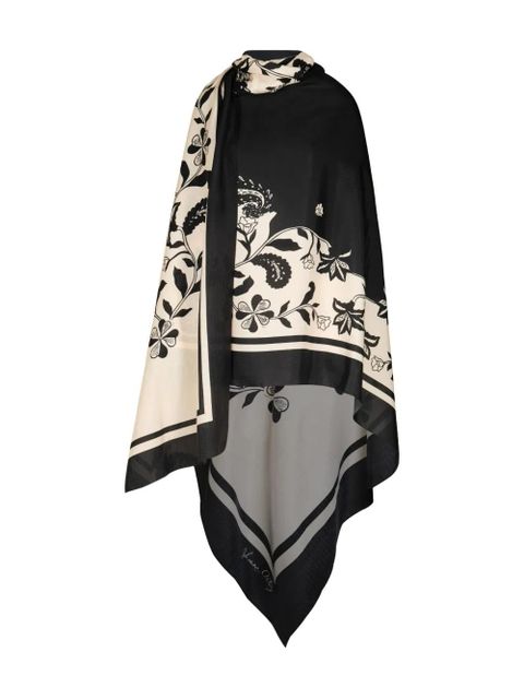 Johanna Ortiz Flowing Fortunes silk shawl - Neutrals
