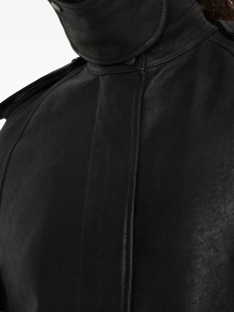 Burberry leather cape - Black