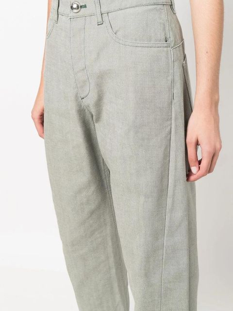 Jil Sander high-rise wide-leg trousers - Green