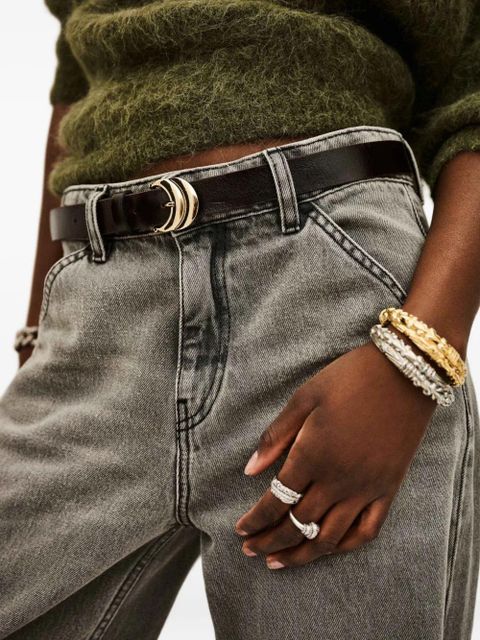 Ba&Sh Bolbi crescent buckle belt - Brown