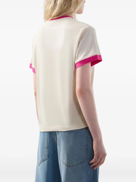 GCDS ringer graphic T-shirt - Neutrals