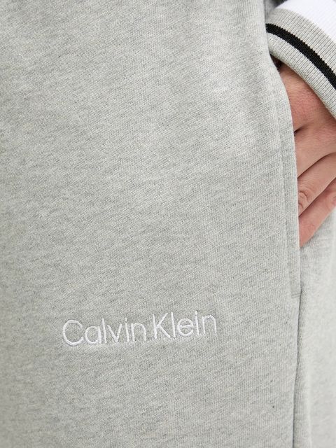 Calvin Klein Performance spodnie dresowe damskie kolor szary gładkie LVGWF5P627