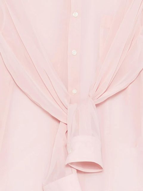 Comme Des Garçons tied shirt - Pink