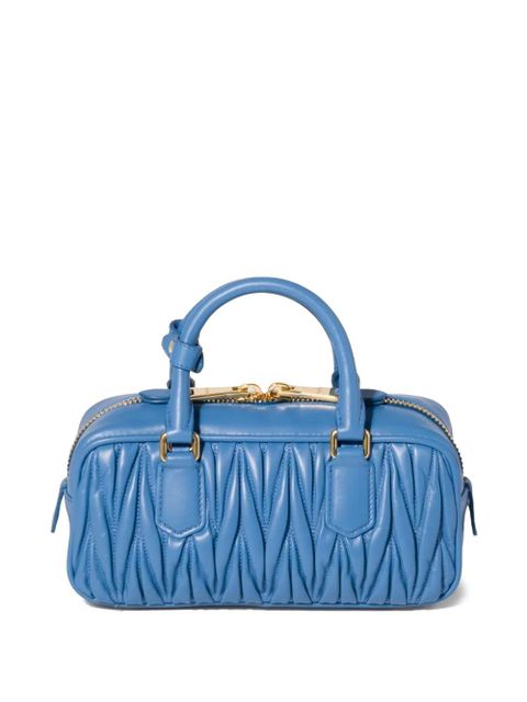 Miu Miu Arcadie matelassé nappa-leather bag - Blue - zdjęcie produktu nr 2