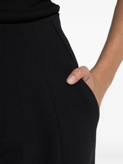 Victoria Beckham pleated side-pocket trousers - Black