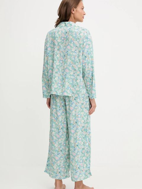 United Colors of Benetton piżama damska kolor turkusowy 4W313P00U