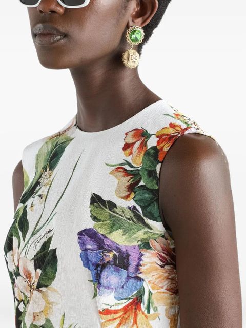 Dolce & Gabbana floral-print blouse - White - zdjęcie produktu nr 2